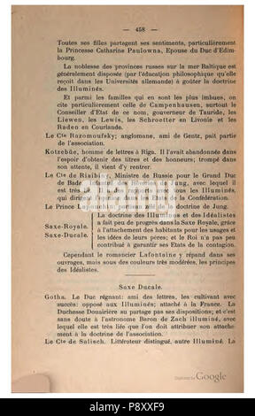 . 304 Geschichte des Illuminaten-Ordens (Engel) 458 Stockfoto