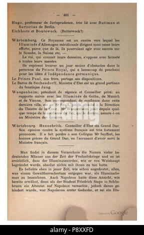 . 304 Geschichte des Illuminaten-Ordens (Engel) 461 Stockfoto