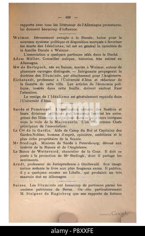 . 304 Geschichte des Illuminaten-Ordens (Engel) 459 Stockfoto