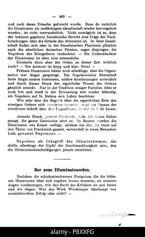 . 304 Geschichte des Illuminaten-Ordens (Engel) 463 Stockfoto