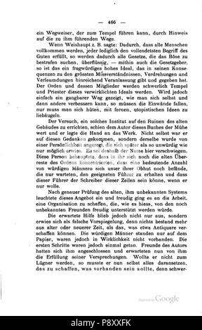 . 304 Geschichte des Illuminaten-Ordens (Engel) 466 Stockfoto