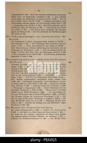 . 304 Geschichte des Illuminaten-Ordens (Engel) p007 Stockfoto