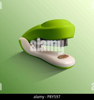 Realistische Vector Illustration des Hefters. Office Appliance. Stock Vektor