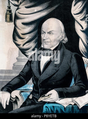 John Quincy Adams sechsten Präsidenten der Vereinigten Staaten ca 1835-1856 Stockfoto