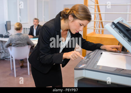 Erstellen einer Kopie Stockfoto