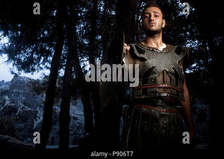 Gladiatorenporträt Stockfoto