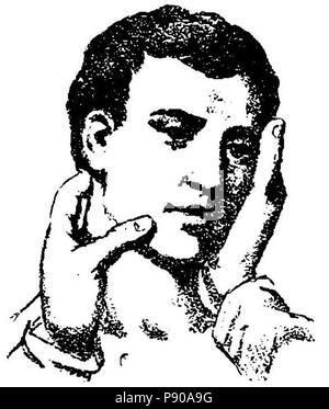 314 Grierson 61 Compresión digital de la Gesichts Stockfoto