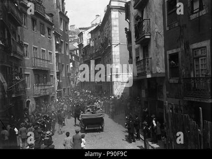 349 JBN 001465-O Presidente Sidónio Pais agradece als manifestações que lhe Sao feitas Stockfoto