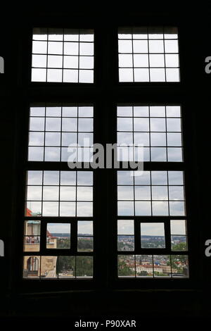 Böhmische Bundeskanzleramt, Alten Königspalast, Dritten Hof, Prager Burg, dem Hradschin, Prag, Tschechien (Tschechische Republik), Europa Stockfoto