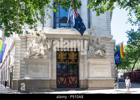 Australische hohe Kommission (Australien), der Strand, Aldwych, Westminster, London, England, Vereinigtes Königreich Stockfoto