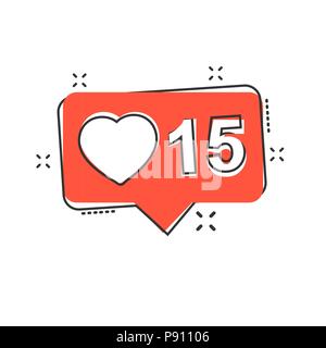 Vektor cartoon wie, Kommentar, follower Symbol im Comic-stil. Abonnieren Melden Abbildung Piktogramm. Bestätigt business splash Wirkung Konzept. Stock Vektor