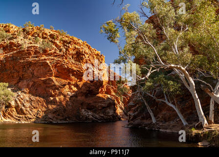 Ellery Creek Big Hole, West MacDonnell Ranges und National Park, in der Nähe von Alice Springs, Northern Territories, Australien Stockfoto