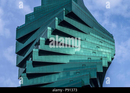 El Tornillo moderne Bürogebäude Fassadengestaltung Panama City Stockfoto