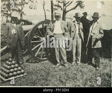 Pennsylvania bei Gettysburg: Zeremonien bei der Einweihung der Denkmäler, die von der Commonwealth von Pennsylvania zum Major General George G. Meade, Major General Winfield S. Hancock, Major General John F. Reynolds errichtet und die Positionen der Pennsylvania Befehle in der Schlacht ein zu markieren Stockfoto