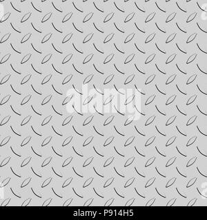 Silver White Diamond glänzende Metallplatte nahtlose Muster oder eine Textur. Stockfoto