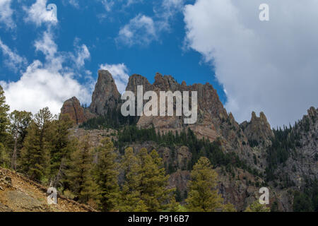 Landschaft um Telluride, Colorado, am Highway 145 Stockfoto