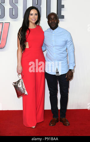 London, UK, 13. Juni 2018. Melvin Odoom besucht die UK Premiere von 'Mission: Impossible - Fallout' an der BFI IMAX Kredit statt: Mario Mitsis/Alamy leben Nachrichten Stockfoto