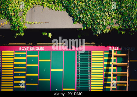 Eine allgemeine Ansicht, 5. Juli 2018 - Tennis: Eine allgemeine Ansicht während der Wimbledon Lawn Tennis Meisterschaften bei den All England Lawn Tennis und Croquet Club in London, England. (Foto von Lba) Stockfoto