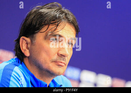 Luzhniki Stadion, Moskau, Russland. 14. Juli 2018. FIFA Fußball-WM, Kroatisch Pressekonferenz; Zlatko Dalic, kroatische Trainer Credit: Aktion plus Sport/Alamy leben Nachrichten Stockfoto