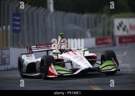 Toronto, Ontario, Kanada. 14. Juli 2018. MARCO ANDRETTI (98) der Vereinigten Staaten zu dem Titel für das Honda Indy Toronto an Straßen von Toronto in Toronto, Ontario zu üben. Credit: Justin R. Noe Asp Inc/ASP/ZUMA Draht/Alamy leben Nachrichten Stockfoto