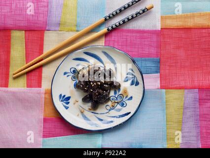 Asiatische Lebensmittel gegart bean Sojasoße Stockfoto
