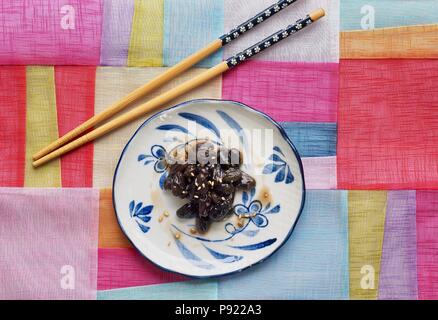 Asiatische Lebensmittel gegart bean Sojasoße Stockfoto