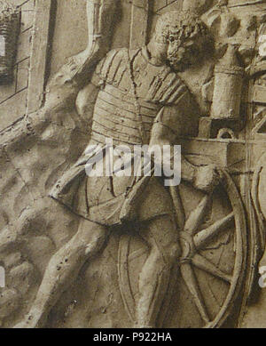 7 046 Conrad Cichorius, die Reliefs der Traianssäule, Tafel XLVI (Ausschnitt 01) (7/8) Stockfoto