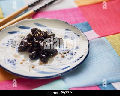 Asiatische Lebensmittel gegart bean Sojasoße Stockfoto