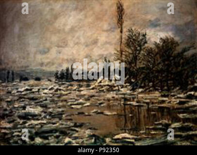 . 424 Monet-Break-up-Eis Stockfoto