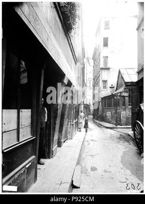 408 Maison-Fassade sur Rue - Paris 04 - Médiathèque de l'architecture et du patrimoine - APMH 00037899 Stockfoto