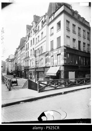 408 Maison-Fassade sur Rue - Paris 05 - Médiathèque de l'architecture et du patrimoine - APMH 00037882 Stockfoto