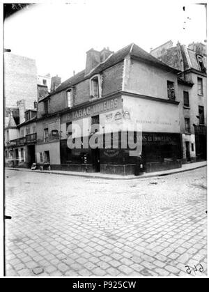 408 Maison-Fassade sur Rue - Paris 05 - Médiathèque de l'architecture et du patrimoine - APMH 00037893 Stockfoto