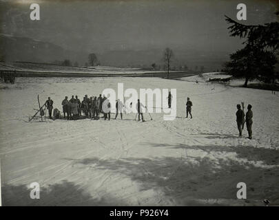 418 Militär Skilaufen in Villach. Offizierslaufen Ziel. (BildID) 15468046 Stockfoto