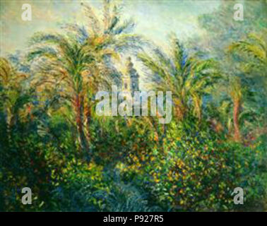 . 422 Monet - Garten - in - bordighera - Eindruck-von-Morgen-1884 Stockfoto
