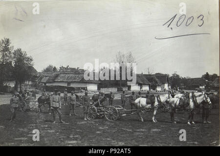 440 Oesterr.- ung. 22-cm-Minenwerfer mit Türk. Bedienung und Bespannung. (BildID) 15727964 Stockfoto
