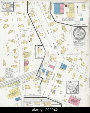 498 Sanborn Feuerversicherung Karte von Bedford, Columbia County, Wisconsin. LOC Sanborn 09548 002 Stockfoto
