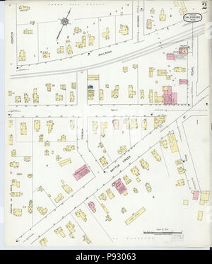 498 Sanborn Feuerversicherung Karte von Galesburg, Oakland County, Michigan. LOC Sanborn04016 005-2 Stockfoto