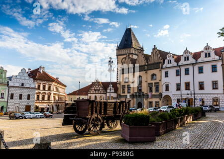 Tabor ist eine kleine Stadt in Südböhmen, Tschechien. Stockfoto