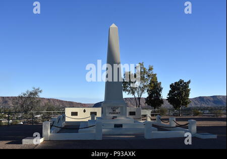 Alice Springs, Australien - Jun 9, 2018. Die ANZAC Hill Denkmal am Anzac Hill wurde 1934 in Erinnerung an die im Ersten Weltkrieg gedient hatte gewidmet Stockfoto