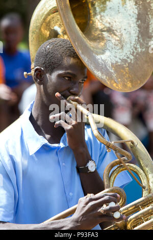 Bombo, Uganda - Band von Don Bosco Vocational Training Centre, Bombo. Stockfoto