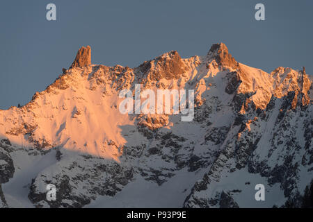 Bergige Landschaft im Aostatal. Italien Stockfoto