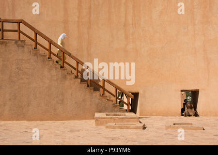 OMAN, Nizwa, Nizwa Schloss (Al Husn, ursprünglich 9. Jahrhundert n. Chr.), Anbauteile innen Stockfoto