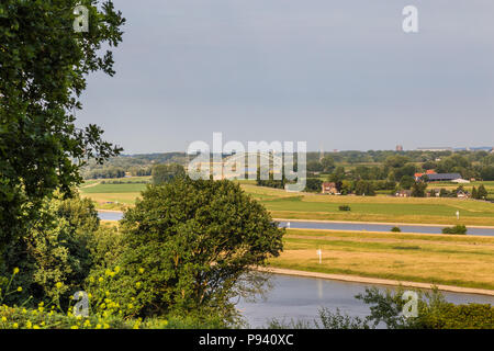 Rhein Landschaft Arnhem Niederlande Stockfoto