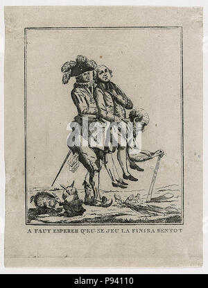 Ein faut esperer q'Eu se jeu La finira bentot Stockfoto