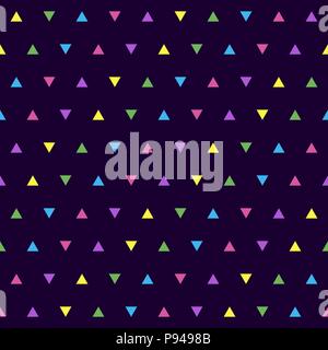 Bunte einfaches Muster mit Dreiecken Stock Vektor