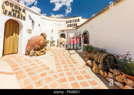 Cave House Museum in Guadix, Provinz Granada, Spanien Stockfoto