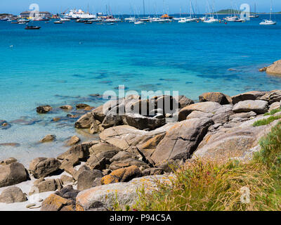 Das Harbourside auf St Mary's, Isles of Scilly. Stockfoto