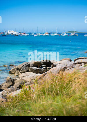 Das Harbourside auf St Mary's, Isles of Scilly. Stockfoto