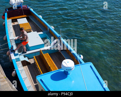 Wasser Taxi auf den Scilly-inseln. Stockfoto