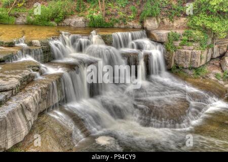 Untere Taughannock Falls, New York Stockfoto